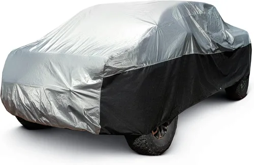 Vista 8 de Season Guard Ultimate Plus - Funda para automóvil, 100% aluminio impermeable con forro polar de algodón y tela transpirable con dos correas
