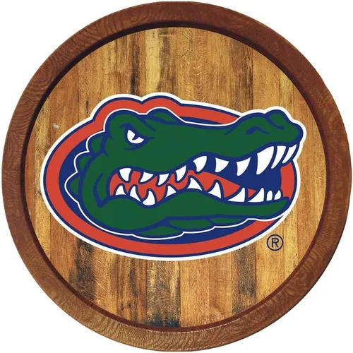 Vista 133 de The Fan Brands NCAA Alabama Crimson Tide: "Faux" - Letrero de barra del equipo deportivo, decoración para el hogar, dormitorio, garaje, oficina