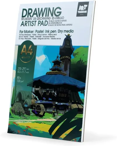 Vista 11 de TRANSON Paquete de 2 mini cuadernos de bocetos A6, papel de arte pesado de 80 libras/4.23 oz/m², no se traspasa, 100 hojas/200 páginas de 4.13 x