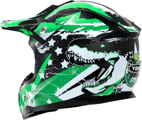 Vista 3 de Motocross Youth Kids Helmet DOT Approved - YEMA Helmet YM-211 Motorbike Moped Motorcycle Off Road Helmet for Boys Girls