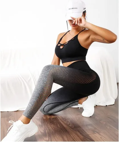Vista 4 de Nuevos leggings de levantamiento de cintura alta para mujer, leggings de entrenamiento sin costuras, mallas de gimnasio, pantalones de yoga