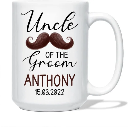 Vista 11 de Taza personalizada para la tía de la novia, taza de tía novia, regalo de boda para tía de la novia, regalo de tía de novia, taza de café de boda
