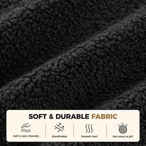 Vista 3 de Sofá modular modular de 126 pulgadas en forma de L para sala de estar, sofá modular de gran tamaño con asientos profundos, sofás modernos con Negro