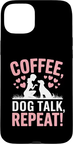 Vista 9 de Coffee Dog Talk Repeat Dog Mom Puppy Love Case for iPhone 17
