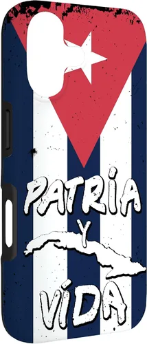 Vista 3 de Patria y Vida Cuban Flag Cuba Roots - Carcasa para iPhone 17, color negro