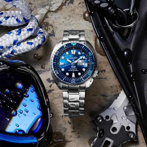 Vista 6 de SEIKO SBDY125 PROSPEX Diver Scuba PADI Edición Especial Banda Mecánica de Metal para Hombre Reloj Japón Importación Modelo Julio 2023, Moderno