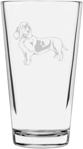 Vista 414 de Podenco Canario - Vaso de pinta de 16 onzas con temática de perro personalizado