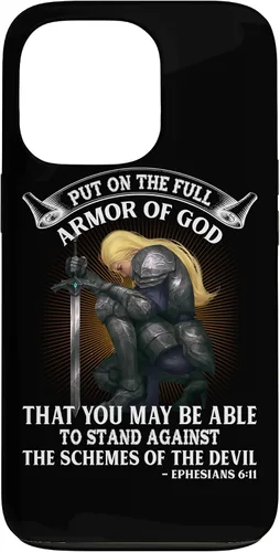 Vista 10 de Laying Down The Full Armor of God Case for iPhone 17