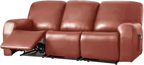 Vista 18 de Funda para sofá reclinable de 2/3 plazas, de piel sintética, impermeable, con bolsillo lateral, funda para sillón de masaje, protector de muebles