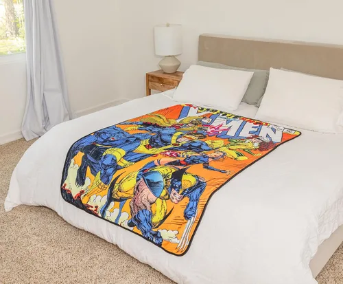 Vista 9 de Marvel Cobija de forro polar con funda de cómic de Comics X-Men 45 x 60 pulgadas