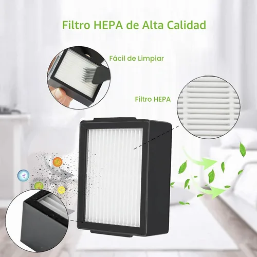 Vista 5 de Piezas de repuesto Accesorios para aspiradora iRobot Roomba i7 j7 i6 i8 i3 i4 i1 e5 e6 serie I E incluye 1 cepillo de cerdas, rueda delantera y 3
