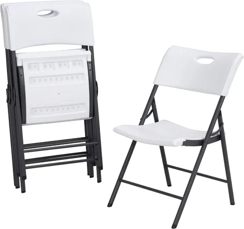 Vista 4 de Lifetime 80739 Pack de sillas plegables, color blanco x 4