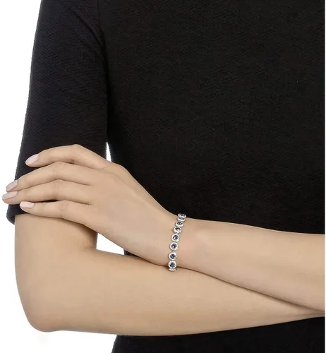 Vista 2 de Swarovski Pulsera chapada en rodio angelical de cristal
