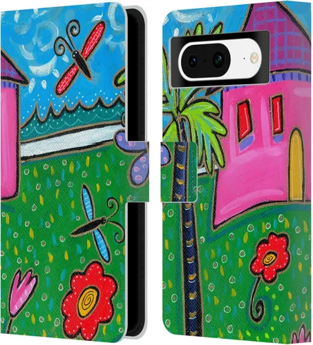 Vista 12 de Head Case Designs Officially Licensed Wyanne Half Light Nature 2 Leather Wallet Case Compatible with Google Pixel 8