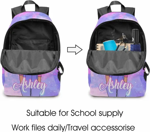 Vista 112 de Texto personalizado Elefante desgaste gafas mochila mochila mochila casual Daypack bolsa para mamá niñas, color86-4, Mochilas Daypack