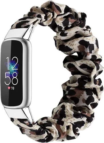 Vista 11 de Correas elásticas compatibles con Fitbit Luxe Bands, pulsera elástica de tela suave de repuesto para Fitbit Luxe Fitness Tracker, pequeña/grande