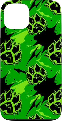 Vista 7 de Miraculous Ladybug - Carcasa para iPhone 17 con patas y salpicaduras de gato negro