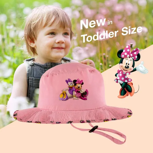 Vista 3 de Disney Minnie and Mickey Sun Boonie Sombrero para niñas y niños, 100% algodón
