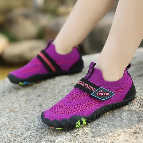 Vista 8 de UBFEN - Zapatos para el agua para niños y niñas zapatos acuáticos y livianos de secado rápido para ir a la playa practicar deportes hacer natación e