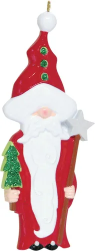 Vista 3 de Adornos de Navidad personalizados de gnomo 2025 – Adornos personalizados para adorno de elfo de Navidad, adorno de gnomo 2025, recuerdo de gnomos