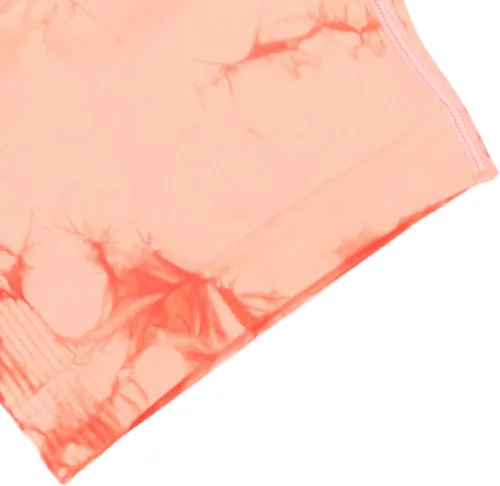 Vista 9 de Betued Orange Pink, Women Yoga Shorts High Waist Quickly Drying Hip Lifting Tie Dyed Waisted High Waisted Biker Shorts Gym Y