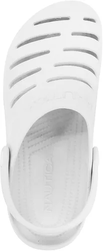 Vista 4 de Nautica Zuecos para mujer Sandalias deportivas deportivas Zapatos de agua sin cordones con correa trasera ajustable Zapatos deportivos de playa