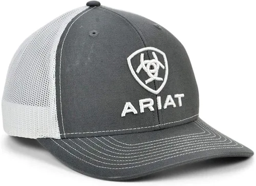 Vista 2 de A300003206 Ariat - Gorra protectora gris y blanca para hombre, Gris, talla única