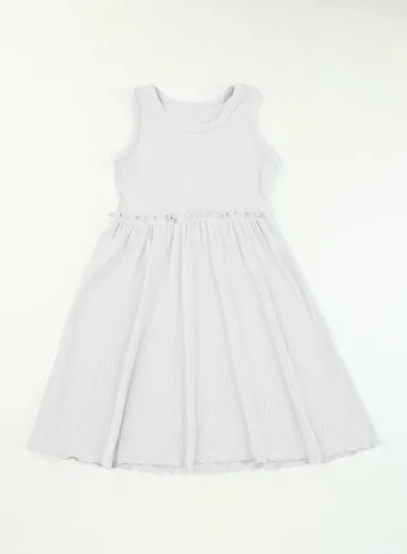 Vista 5 de blibean Vestido de verano sin mangas para niñas, trajes cómodos talla 4-13 años