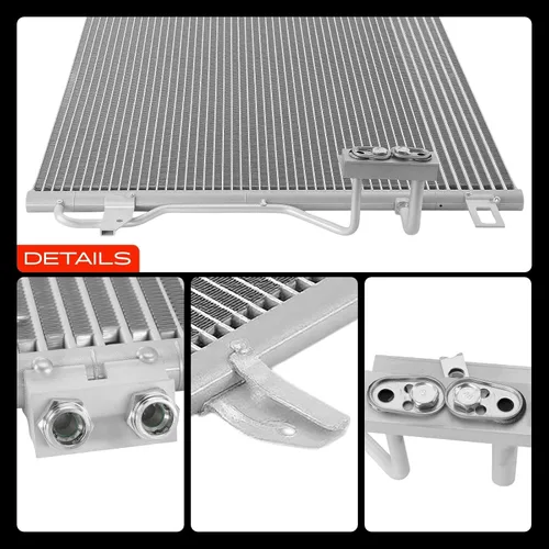 Vista 9 de A-Premium Condensador de aire acondicionado compatible con Chrysler Town & Country 08-16 y Dodge Grand Caravan 08-20 y Ram C/V 12-15 y Volkswagen