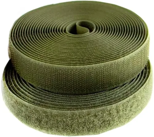 Vista 88 de Cierre de Gancho y Bucle de 1 Pulgada Beige - Cinta de Gancho y Bucle de Nylon No Adhesiva - Longitud de 1 Yarda - Para Tela, Bolsas
