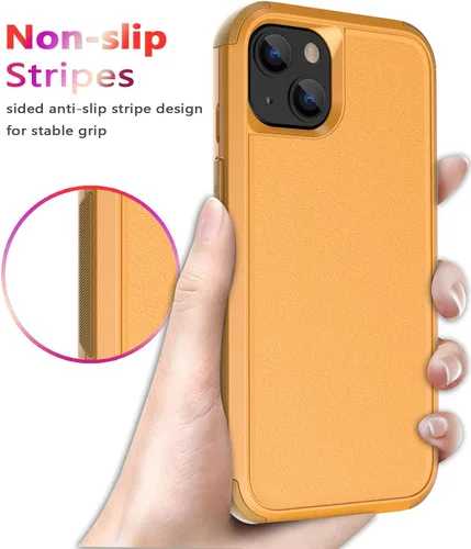 Vista 5 de Diverbox - Funda para iPhone 13 a prueba de golpes y a prueba de gotas y de polvo, resistente funda de protección para el iPhone 13 de Apple