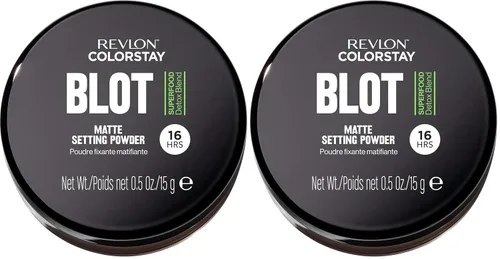 Vista 8 de Revlon ColorStay Blot Polvo facial, Polvo fijador matificante, difuminador y absorbente de aceite, Regalo para ella, Difumina imperfecciones, 0.5 oz