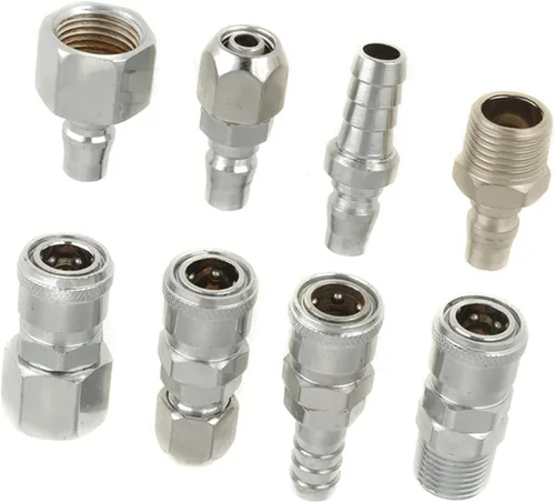 Vista 8 de Conector de acoplamiento S 8 unids Bsp 1/2 manguera neumática compresor de aire acoplador rápido enchufe enchufe conector conjunto