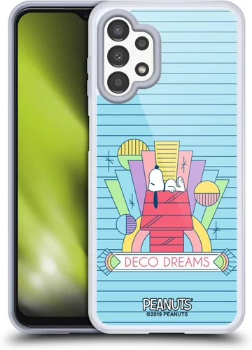 Vista 295 de Head Case Designs Snoopy Deco Dreams - Funda de gel con licencia oficial de Peanuts Blue Pattern [protección de grado militar] compatible con Google