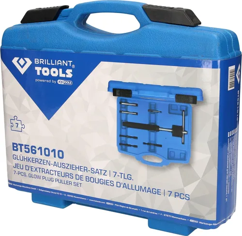 Vista 5 de BRILLIANT TOOLS BT561010 - Juego de extractores de bujías incandescentes 7 piezas [Desarrollado por KS Tools]