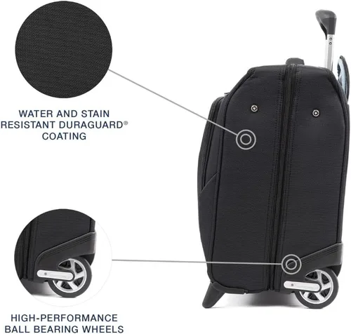 Vista 3 de Travelpro Maxlite 5 Bolsa de mano con ruedas para ropa, Negro -, Maxlite 5 - Bolsa ligera de mano con ruedas
