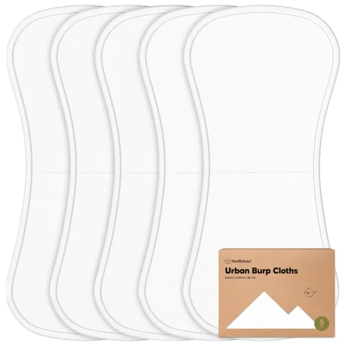 Vista 10 de Paños orgánicos para eructos para bebés niños y niñas, paquete de 5 paños de algodón súper absorbentes para bebés, trapos suaves y afelpados