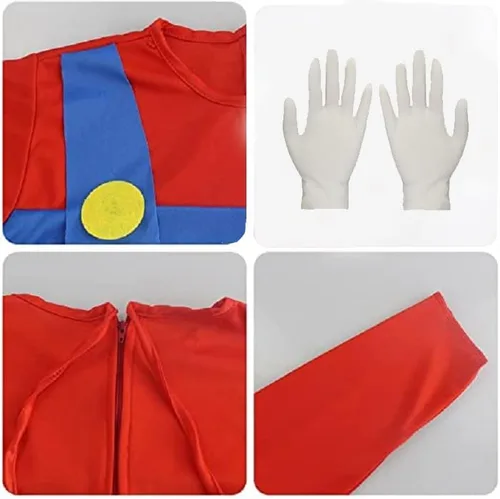Vista 2 de Disfraz de Super Brothers para adulto, disfraz de Halloween y cosplay
