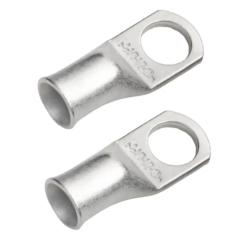 Vista 197 de SELTERM 5 piezas terminales de cable de cobre estañado 1/0 AWG perno de 1/2", extremos de cable de batería, terminales de anillo, conectores