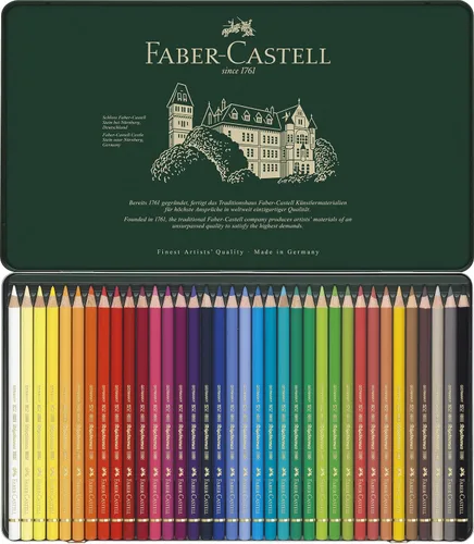 Vista 2 de Faber-Castell - Lápiz de colores Polychromos, lata de 36 (110036)