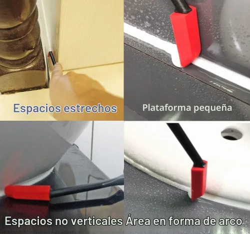 Vista 3 de ORXPLUS TOOLS - Kit de herramientas de calafateo de 10 piezas, herramienta de acabado de silicona para áreas estrechas, baño, cocina, fregadero