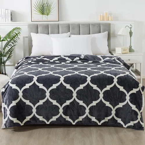 Vista 13 de Manta Snuggle Sac extra mullida, manta de forro polar para viajes, manta para sofá, cama, sofá, manta cálida y suave con patrón a rayas, 50 x 60