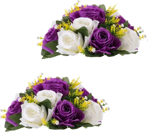 Vista 29 de Centros de mesa de flores para mesas de boda: decoraciones de mesa de Halloween, bolas de flores negras, centros de mesa para compromiso, ceremonia