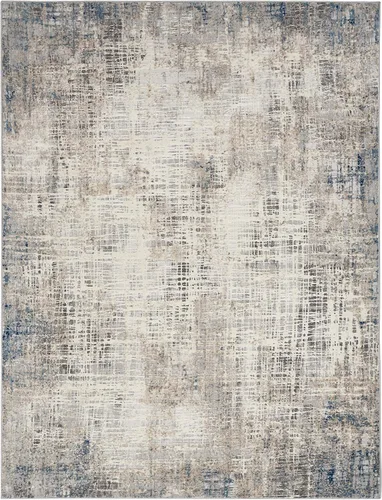 Vista 4 de Calvin Klein CK022 Infinity Abstract Blue Multicolor 9 x 12 pies, fácil de limpiar, no se desprende, para dormitorio, sala de estar, comedor, cocina