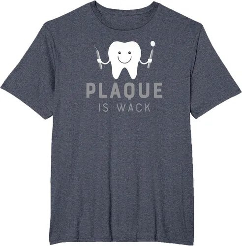 Vista 20 de Plaque is Wack Funny Dental Hygienist T-Shirt Asphalt Grey