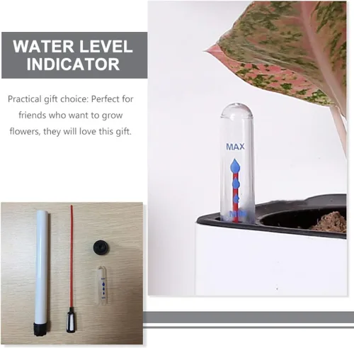 Vista 2 de YARNOW Medidores de agua para jardinería, hidropónicos, recordatorio de hidroponía, medidor de escasez, plantas, sonda de invernadero, nivel de flor