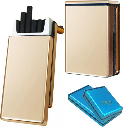 Vista 7 de 2 cajas de cigarrillos capacidad de retención puede contener 20 palos entrega sin contacto (A)