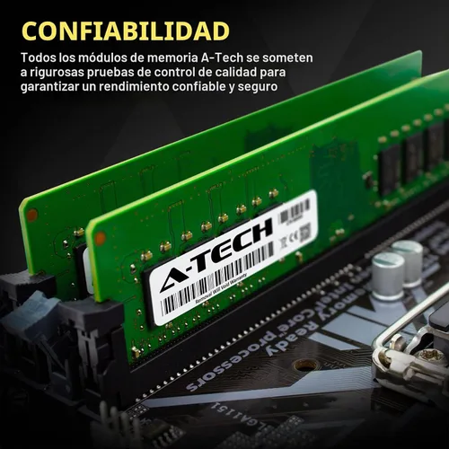 Vista 6 de A-Tech 8GB DDR4 3200 MHz UDIMM PC4-25600 (PC4-3200AA) CL22 DIMM Módulo de Memoria RAM de Escritorio No ECC