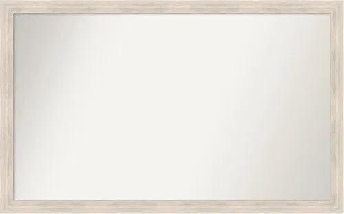 Vista 555 de Amanti Art Espejo personalizado, espejo de baño estrecho Alexandria White Wash, espejo de pared o espejo de tocador de baño sobre el fregadero