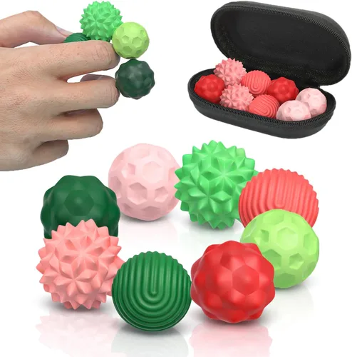 Vista 13 de Juguetes de Bolas Magnéticas Fidget, 8 Piezas Juguetes Sensoriales de Silicona para Alivio del Estrés para Adultos y Adolescentes con Autismo, TDAH